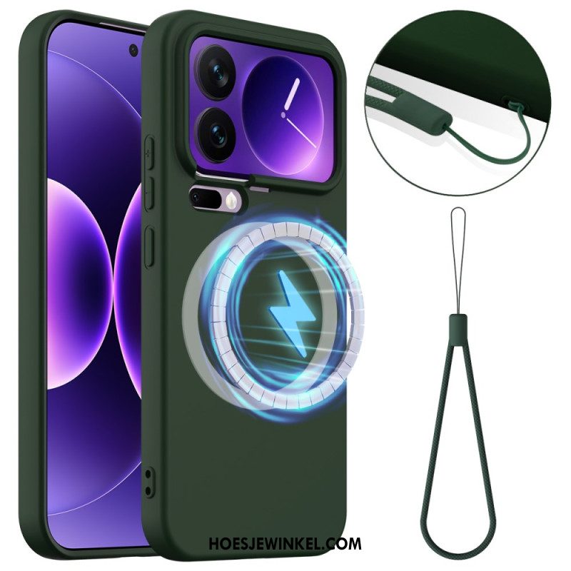 Case Hoesje Xiaomi 17 Pro Max Telefoonhoesje Siliconen Magnetisch En Draagkoord