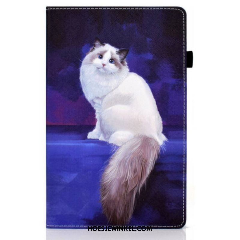 Case voor Samsung Galaxy Tab A7 Lite Witte Kat