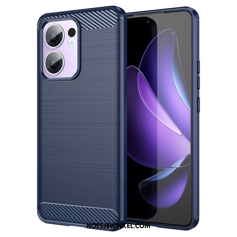 Cover Hoesje Oppo Reno 13f 4g / 5g / 13 Fs 5g Telefoonhoesje Geborsteld Koolstofvezel