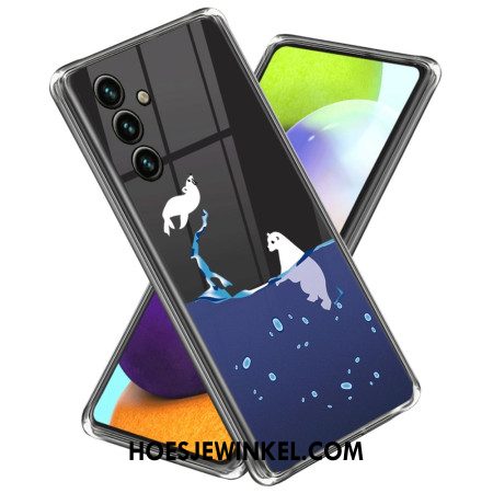 Cover Hoesje Samsung Galaxy A55 5g Telefoonhoesje Ijsbeer