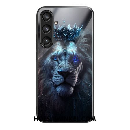 Cover Hoesje Samsung Galaxy S25 5g Telefoonhoesje Gehard Glas Met Gekroonde Leeuw