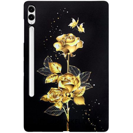 Cover Hoesje Samsung Galaxy Tab S10 Plus Telefoonhoesje Gouden Rozen