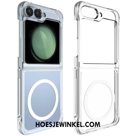 Cover Hoesje Samsung Galaxy Z Flip 7 Fe Telefoonhoesje Magnetisch Transparant