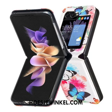 Cover Hoesje Samsung Galaxy Z Flip 7 Fe Telefoonhoesje Twee Vlinders