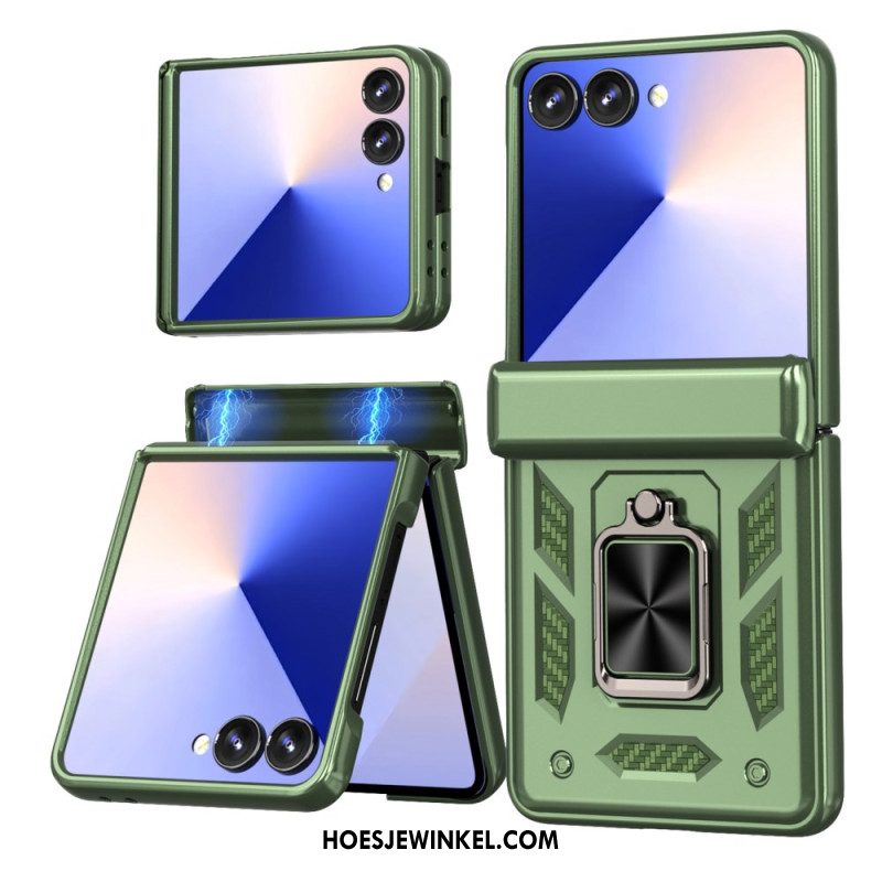 Cover Hoesje Samsung Galaxy Z Flip 7 Telefoonhoesje Duurzame Ring