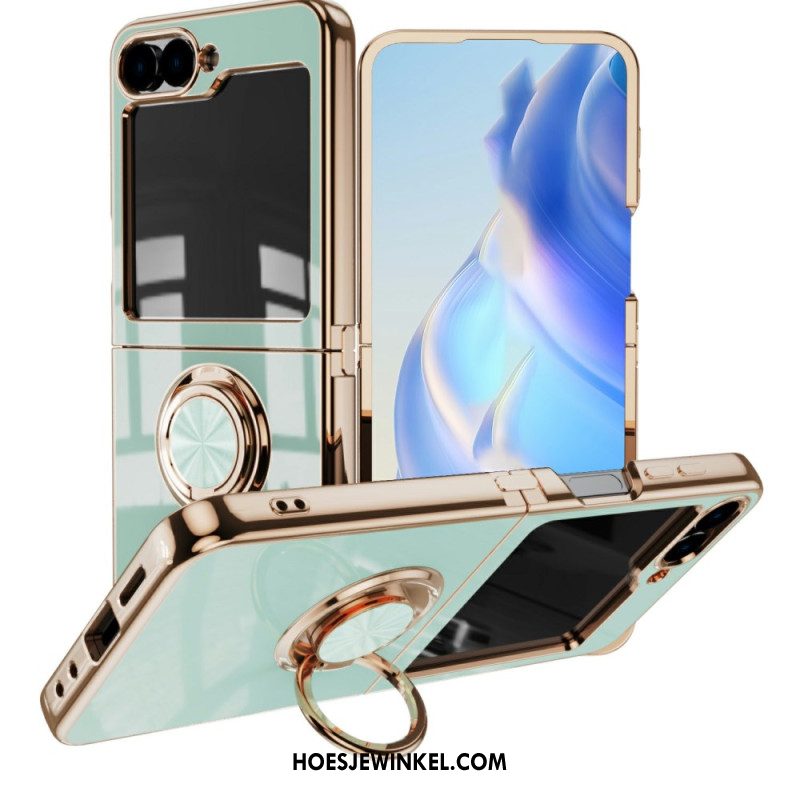 Cover Hoesje Samsung Galaxy Z Flip 7 Telefoonhoesje Premium Design Ringhouder