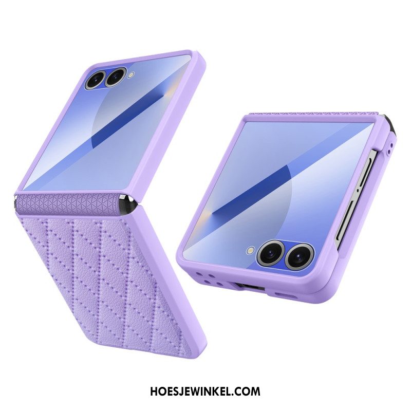 Cover Hoesje Samsung Galaxy Z Flip 7 Telefoonhoesje Slank Gewatteerd