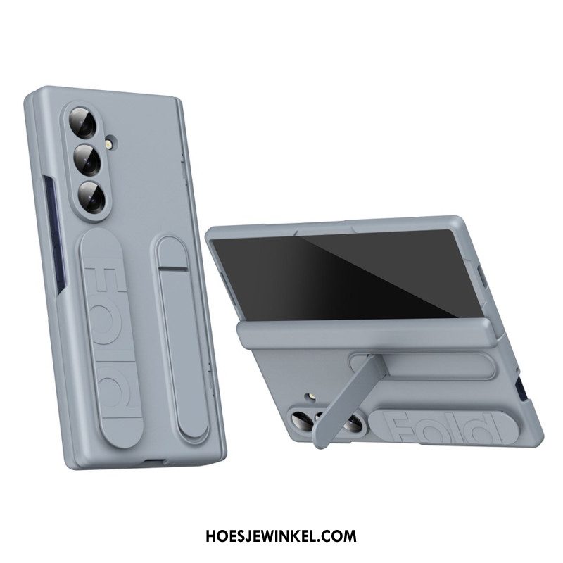 Cover Hoesje Samsung Galaxy Z Fold 7 Telefoonhoesje Handmatige Riem En Gehard Glazen Schermbeschermer Beschermer