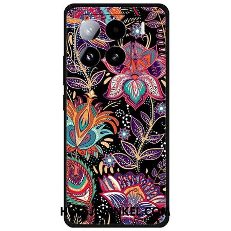 Cover Hoesje Xiaomi 15 Pro Telefoonhoesje Paarse Bloemen