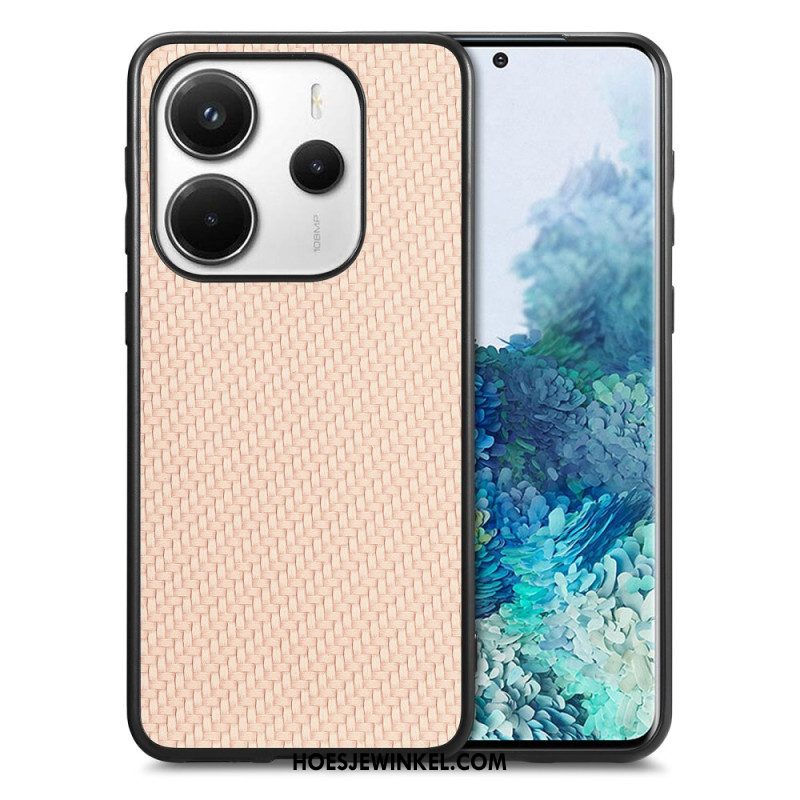 Cover Hoesje Xiaomi Redmi Note 14 5g Telefoonhoesje Koolstofvezeltextuur