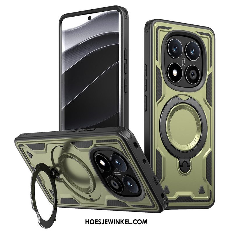 Cover Hoesje Xiaomi Redmi Note 14 Pro 5g Telefoonhoesje Draaibare Standaard En Magsafe-compatibiliteit