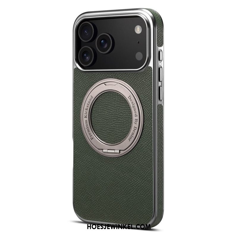 Cover Hoesje iPhone 17 Pro Max Telefoonhoesje Gestructureerd Leer