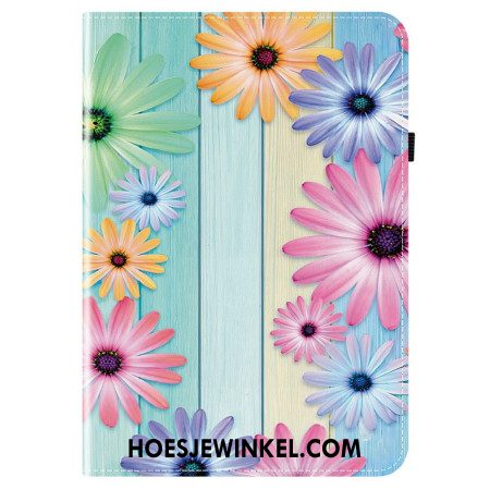Cover Samsung Galaxy Tab S10 Fe Plus Kleurrijke Zonnebloemen Bescherming Hoesje