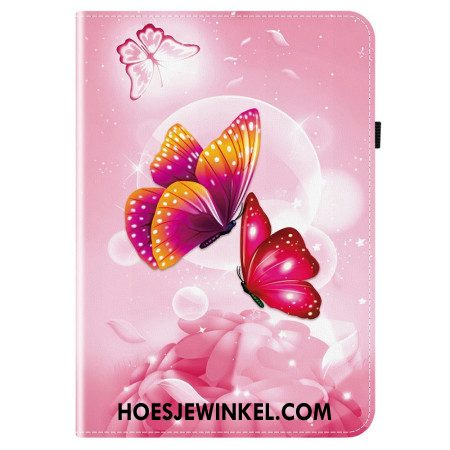 Cover Samsung Galaxy Tab S10 Fe Plus Roze Vlinders