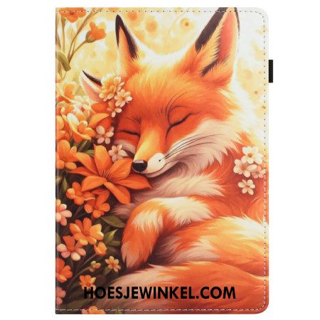 Cover Samsung Galaxy Tab S10 Fe Vos Met Bloemen Bescherming Hoesje