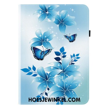 Cover Samsung Galaxy Tab S10 Plus Blauw Vlinderpatroon