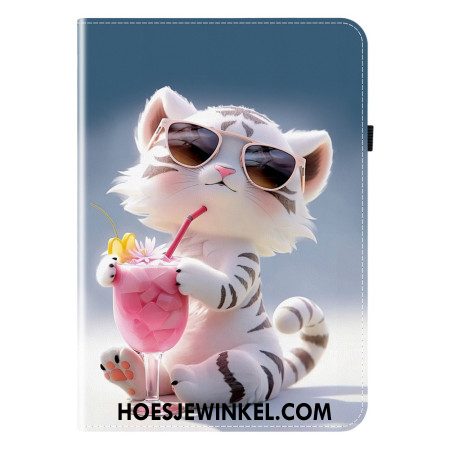 Cover Samsung Galaxy Tab S10 Plus Patroon Tijger Bescherming Hoesje