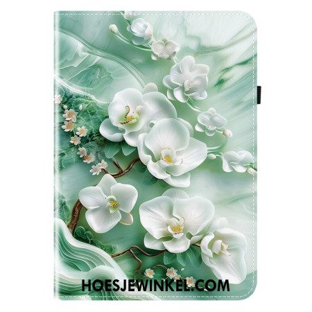 Cover Samsung Galaxy Tab S11 Jadebloemen Bescherming Hoesje