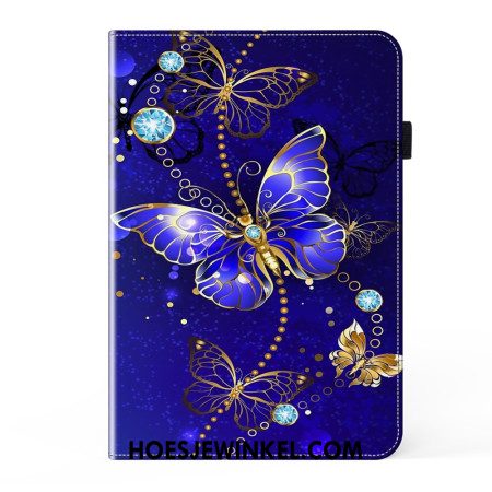 Cover Voor Samsung Galaxy Tab S10 Plus Diamanten Vlinder