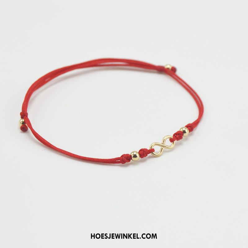 Enkelbandjes Dames Tas Eenvoudig Armbanden, Enkelbandjes Geschenk Vrouwen Rot Gold