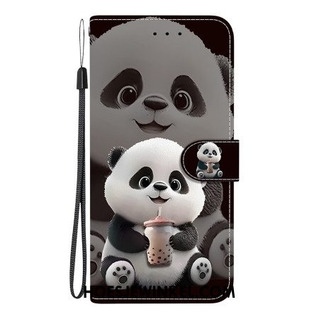 Flip Case Leren Samsung Galaxy A17 4g / 5g Thee-panda