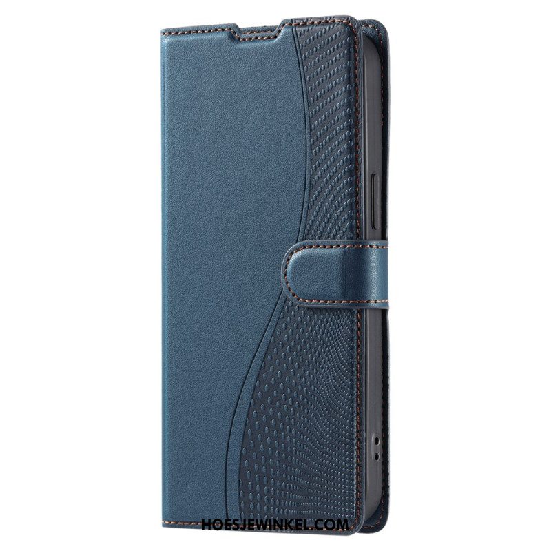 Flip Case Leren Samsung Galaxy S25 Plus 5g Stippenprint