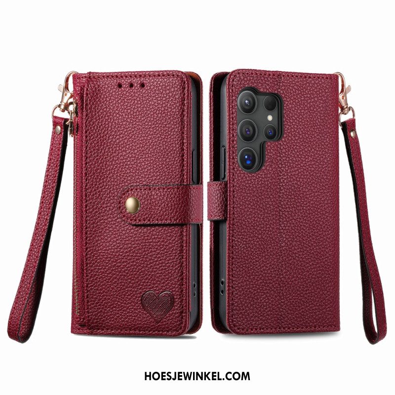 Flip Case Leren Samsung Galaxy S25 Ultra 5g Hart