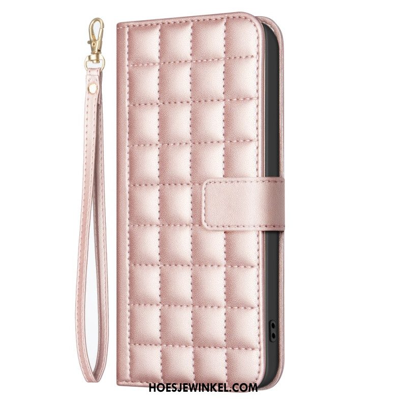 Flip Case Leren Samsung Galaxy S25 Ultra 5g Premium Gewatteerd