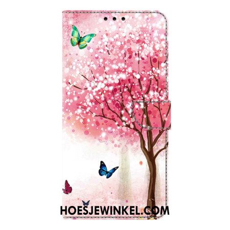 Flip Case Leren Samsung Galaxy S26 Plus Kersenbloesems