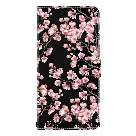 Flip Case Leren Samsung Galaxy S26 Plus Perzikbloesems
