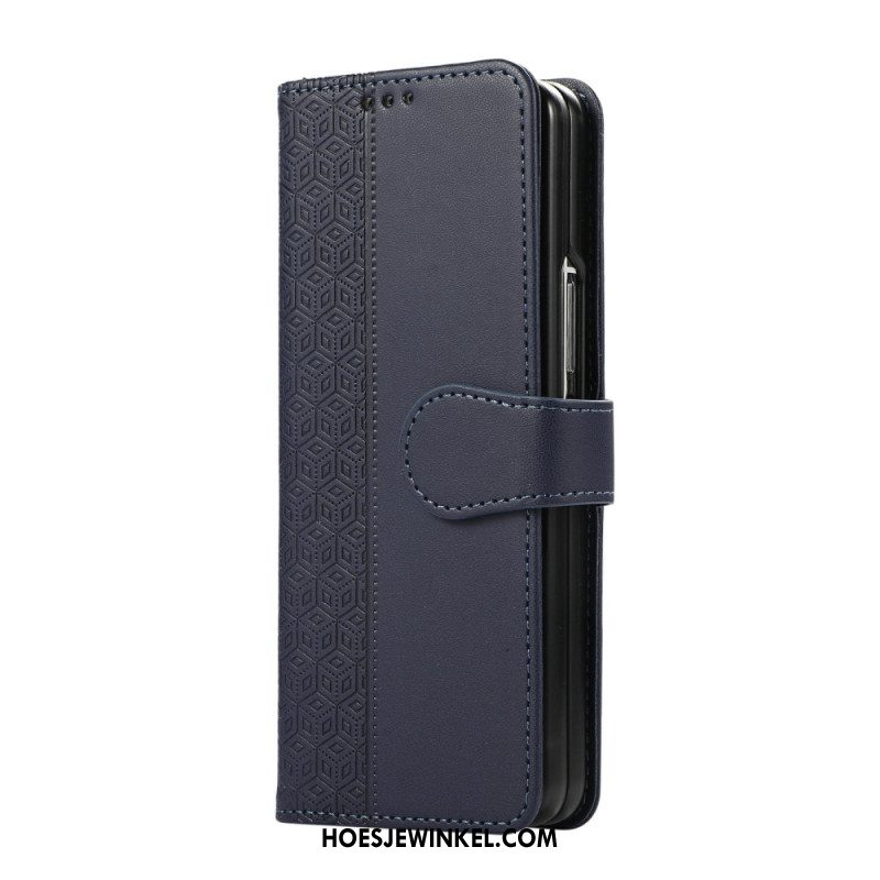 Flip Case Leren Samsung Galaxy Z Fold 7 Diamantdesign