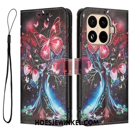 Flip Case Leren Xiaomi 15t Pro Vlinderboom