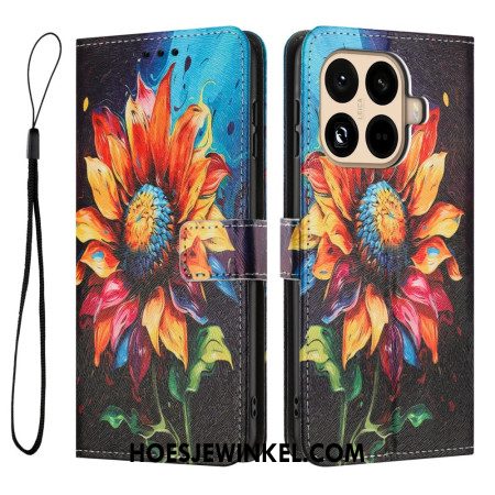 Flip Case Leren Xiaomi 15t Pro Zonnebloem