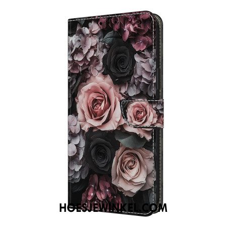 Flip Case Leren Xiaomi Redmi Note 14 Pro 4g Rozendecoratie