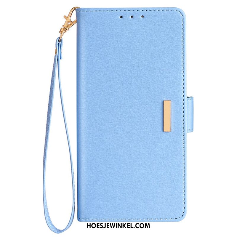 Flip Case Leren Xiaomi Redmi Note 14 Pro 5g Gouden Sluiting