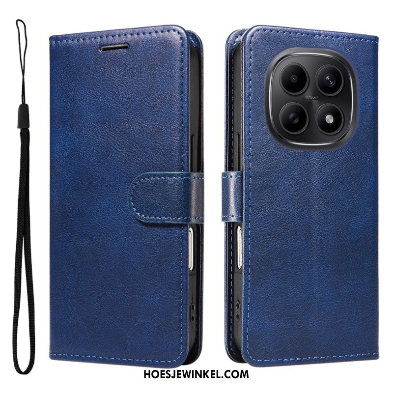 Flip Case Leren Xiaomi Redmi Note 15 5g Effen Leerlook