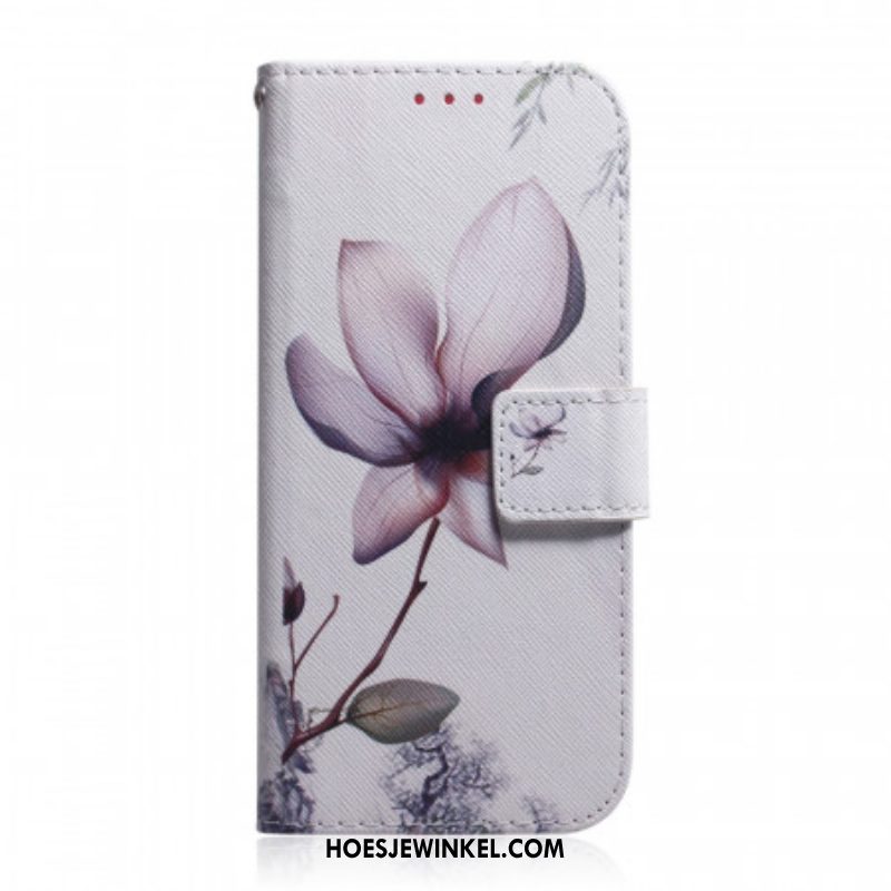 Flip Case voor OnePlus Nord CE 2 5G Eenzame Bloem