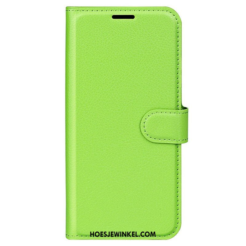 Flip Case voor Samsung Galaxy M33 5G Lychee Lederen Stijl