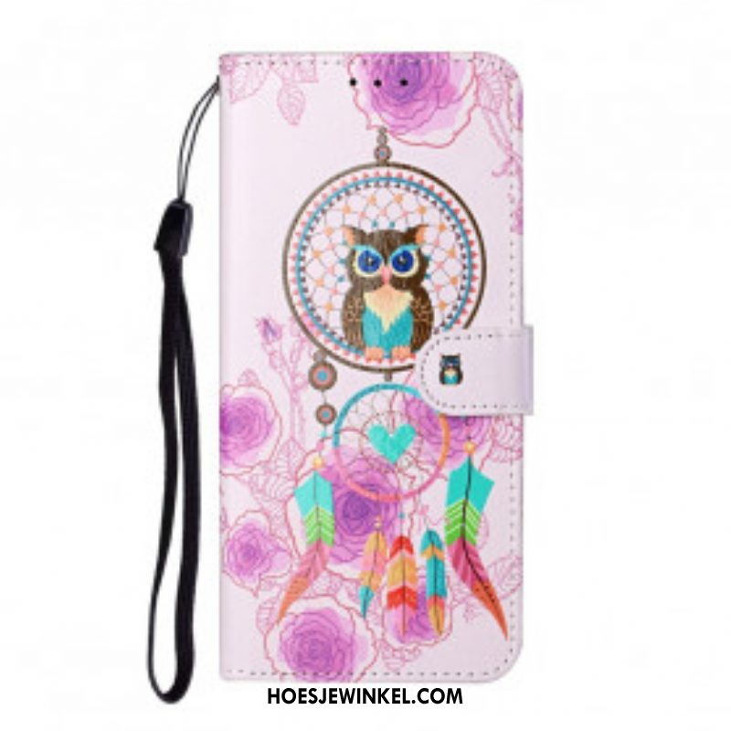 Flip Case voor Samsung Galaxy S21 Ultra 5G Koning Uil