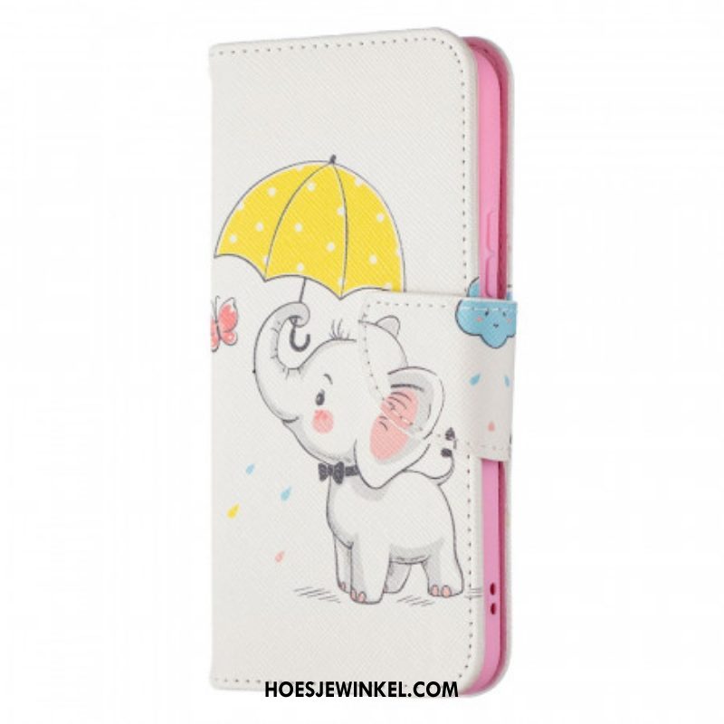 Flip Case voor Samsung Galaxy S22 5G Baby Olifant