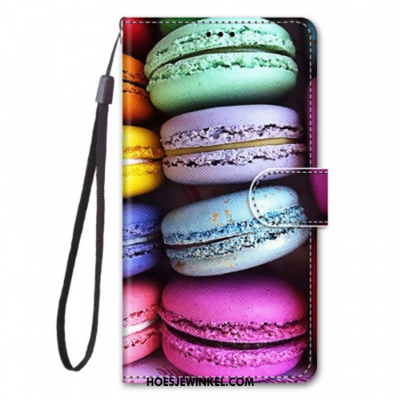 Flip Case voor Samsung Galaxy S22 Ultra 5G Macarons