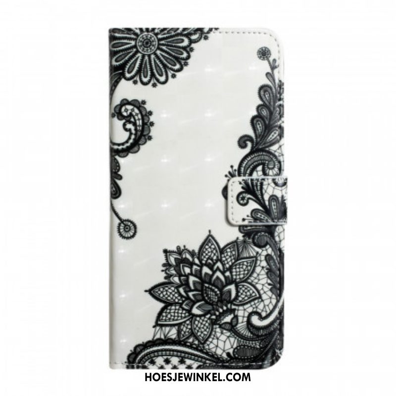 Flip Case voor Samsung Galaxy S22 Ultra 5G Met Ketting Verwijderbare Riem Veter