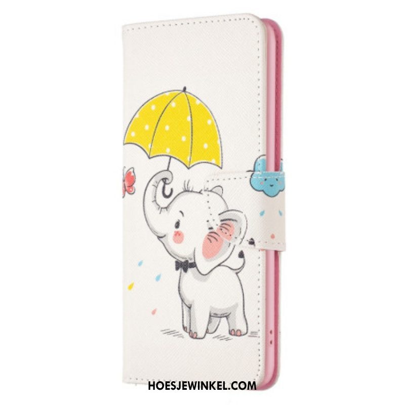 Flip Case voor Samsung Galaxy S23 5G Baby Olifant