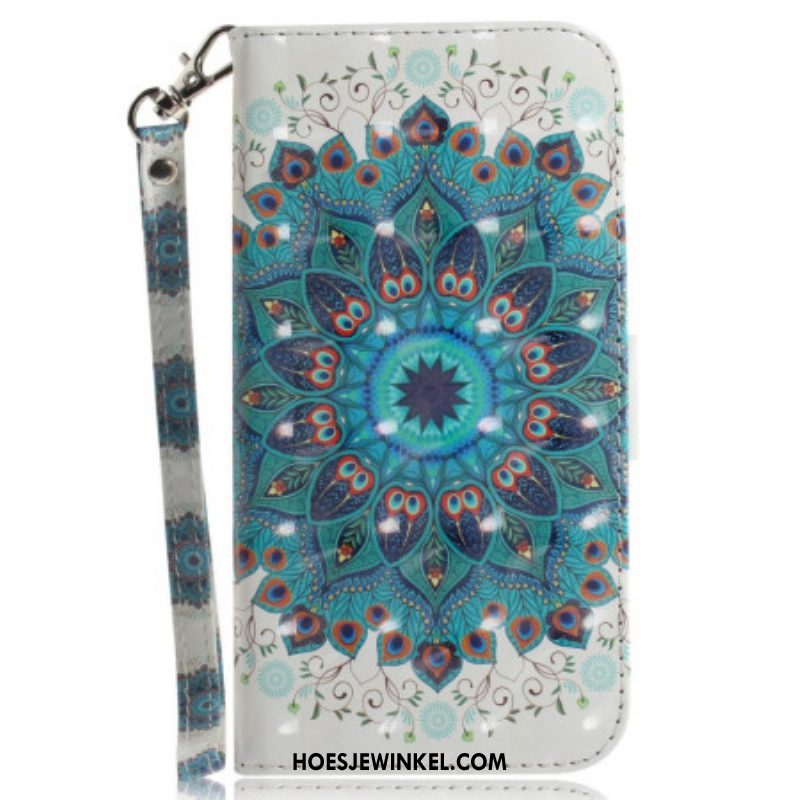 Flip Case voor Xiaomi 12 / 12X Met Ketting Strakke Mandala