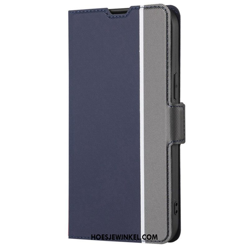 Flip Case voor Xiaomi 12T / 12T Pro Ultrafijn Tweekleurig