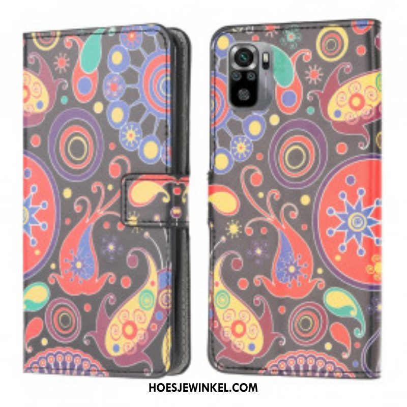 Flip Case voor Xiaomi Redmi Note 10 / 10S Galaxy-ontwerp