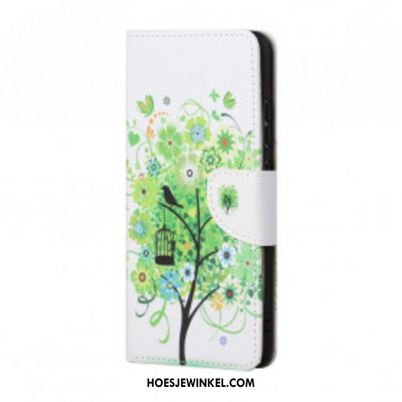 Flip Case voor Xiaomi Redmi Note 10 Pro Groene Boom