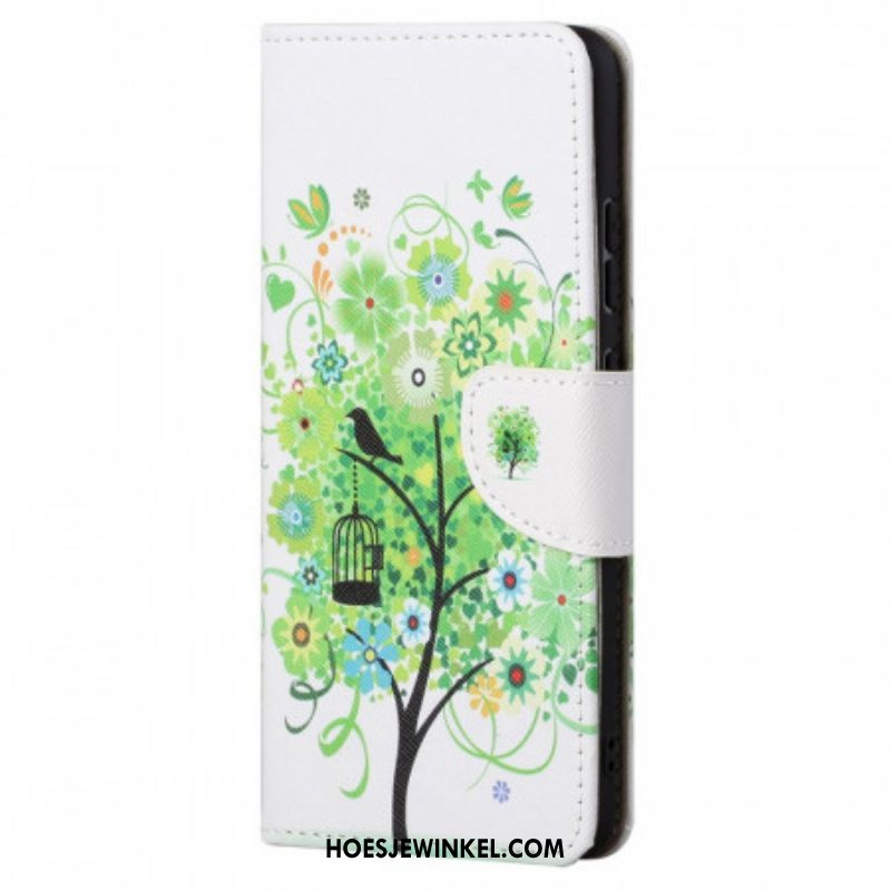 Flip Case voor Xiaomi Redmi Note 11 / 11S Groene Boom