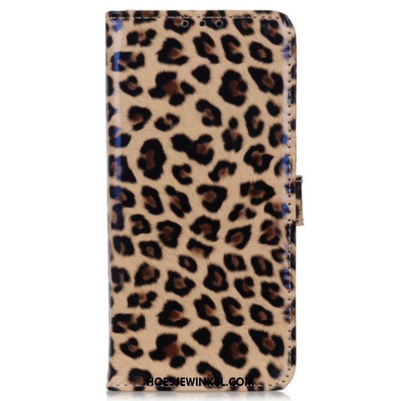 Flip Case voor Xiaomi Redmi Note 12 4G Luipaardhuid-effect