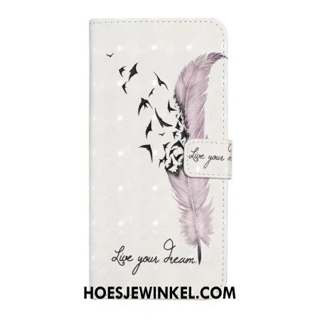 Folio-hoesje Oneplus Nord 4 Telefoonhoesje 3d Roze Veer